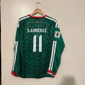 S. Gimenez #11 Mexico Home Jersey 2026 Fan Version Size Medium